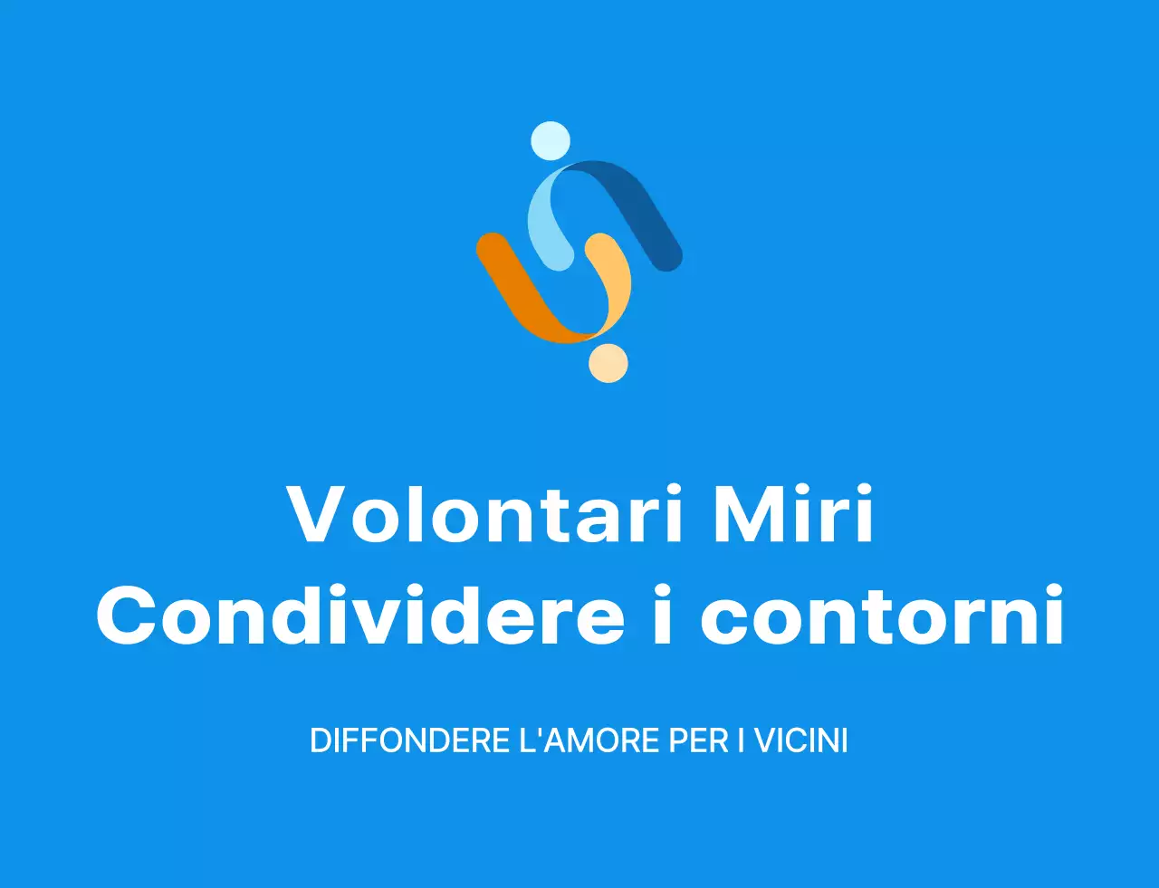 Gilet da volontario semplice con logo del simbolo del volontario blu bianco e giallo