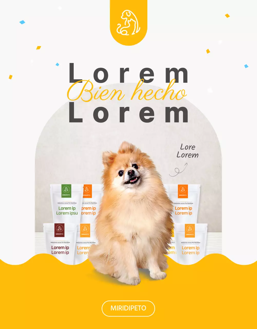 Acerca de las golosinas caseras para mascotas con un toque de amarillo y verde