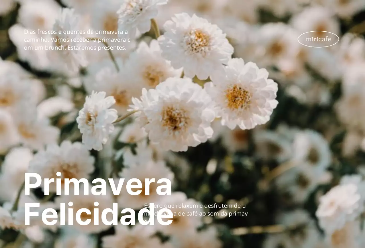 Desenho floral primaveril