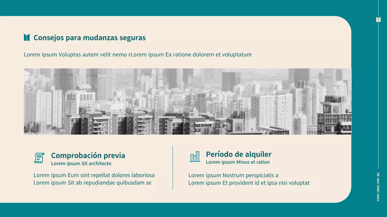 Propuesta de despacho de abogados profesional con un sencillo tema turquesa