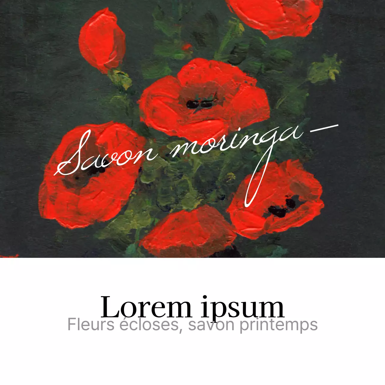 Lorsque les fleurs s'épanouissent et que le printemps