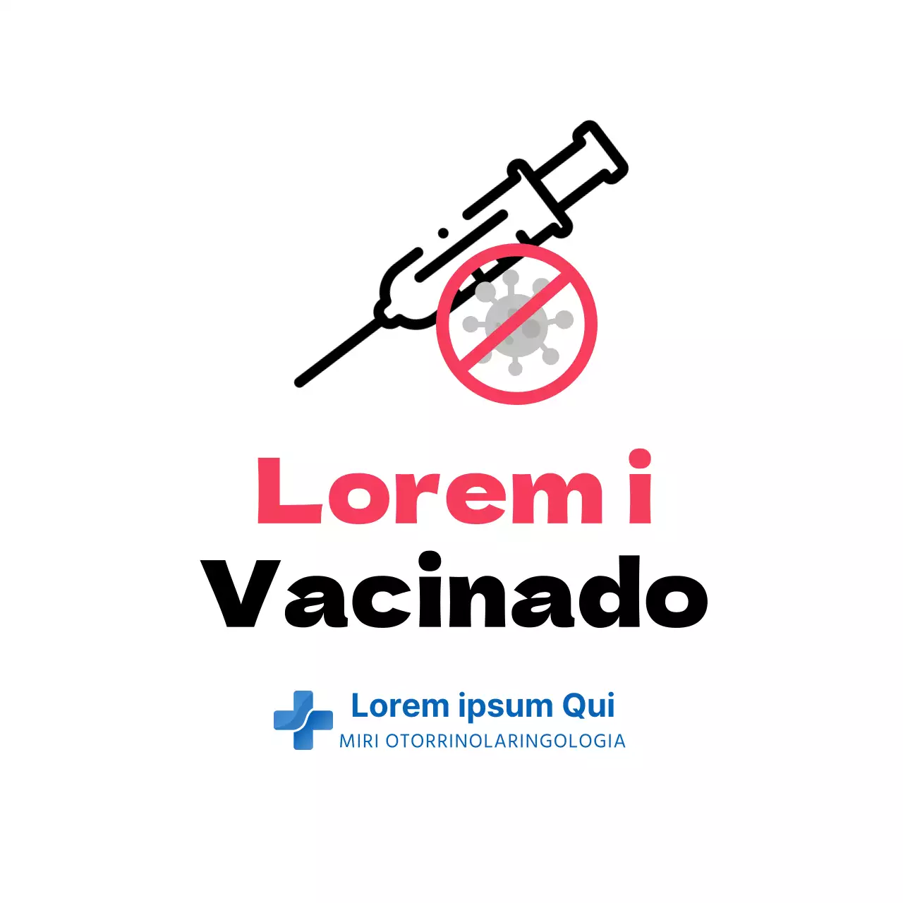 Autocolante do círculo de vacinação