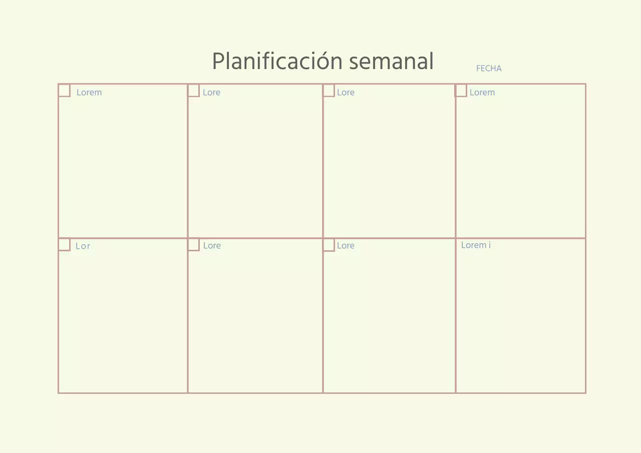 Agenda sencilla de líneas beige