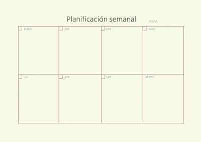 Agenda sencilla de líneas beige