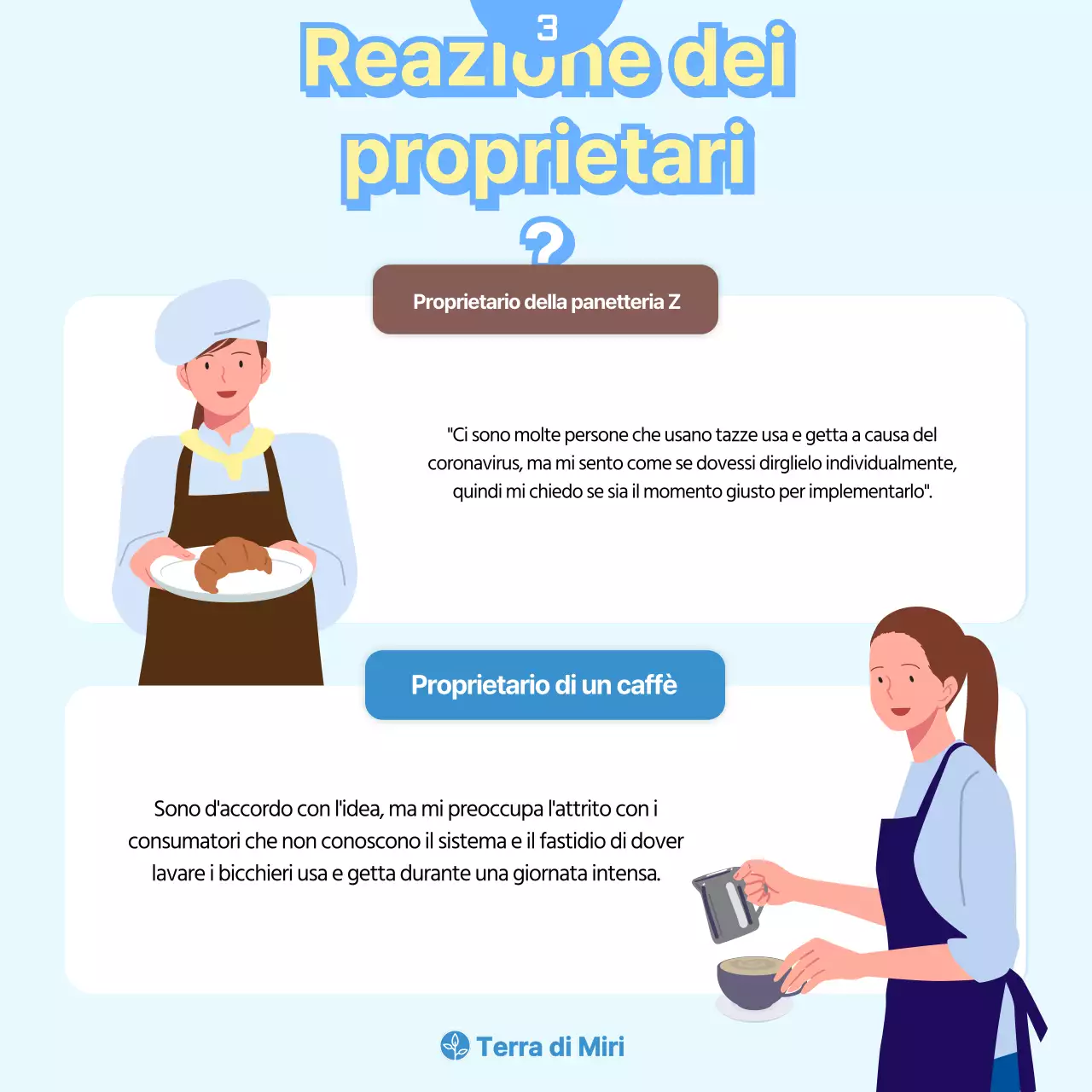 Semplici tazze monouso in azzurro e giallo brillanteProveniente da CardNews