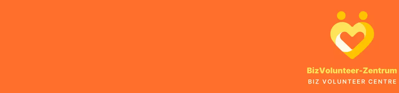 Einfaches herzförmiges Symbol Logo-Stil in orange und leuchtend gelb Outreach Zentrum Organisation