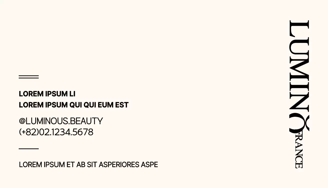 Logo moderne et émotionnel en noir et blanc avec une combinaison de textes en noir et blanc A propos de l'artiste de la beauté