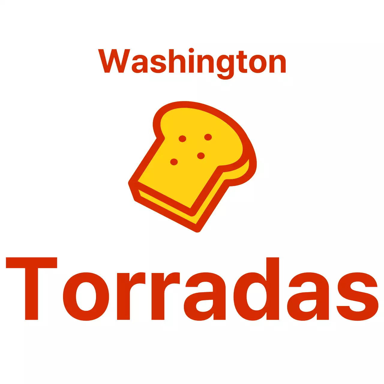 Criar um avental com o logótipo de uma loja de torradas com uma ilustração de uma torrada amarela