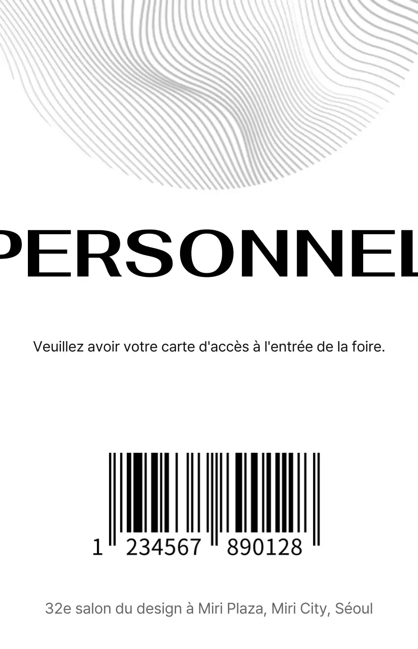 Organisateurs d'événements avec un design axé sur les lignes et les formes