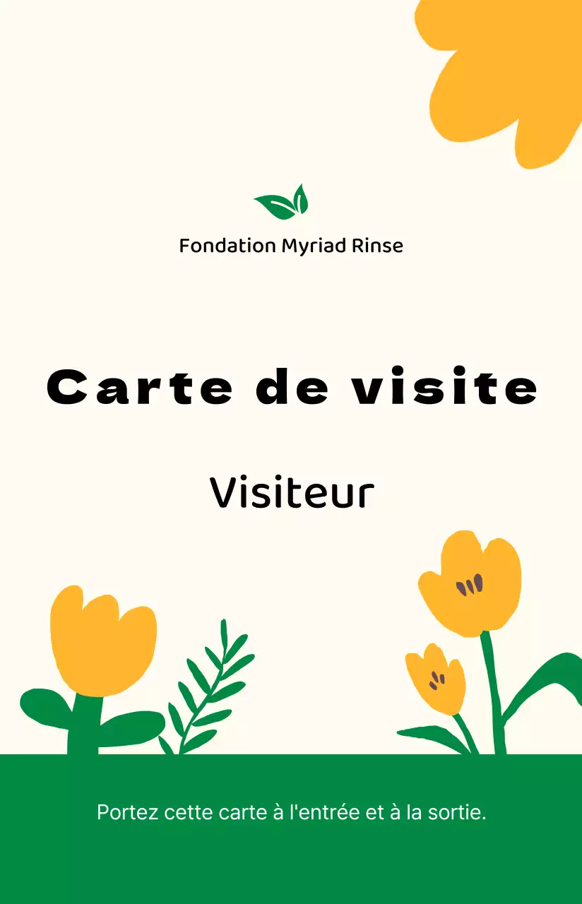 Carte de visite avec illustrations chaleureuses