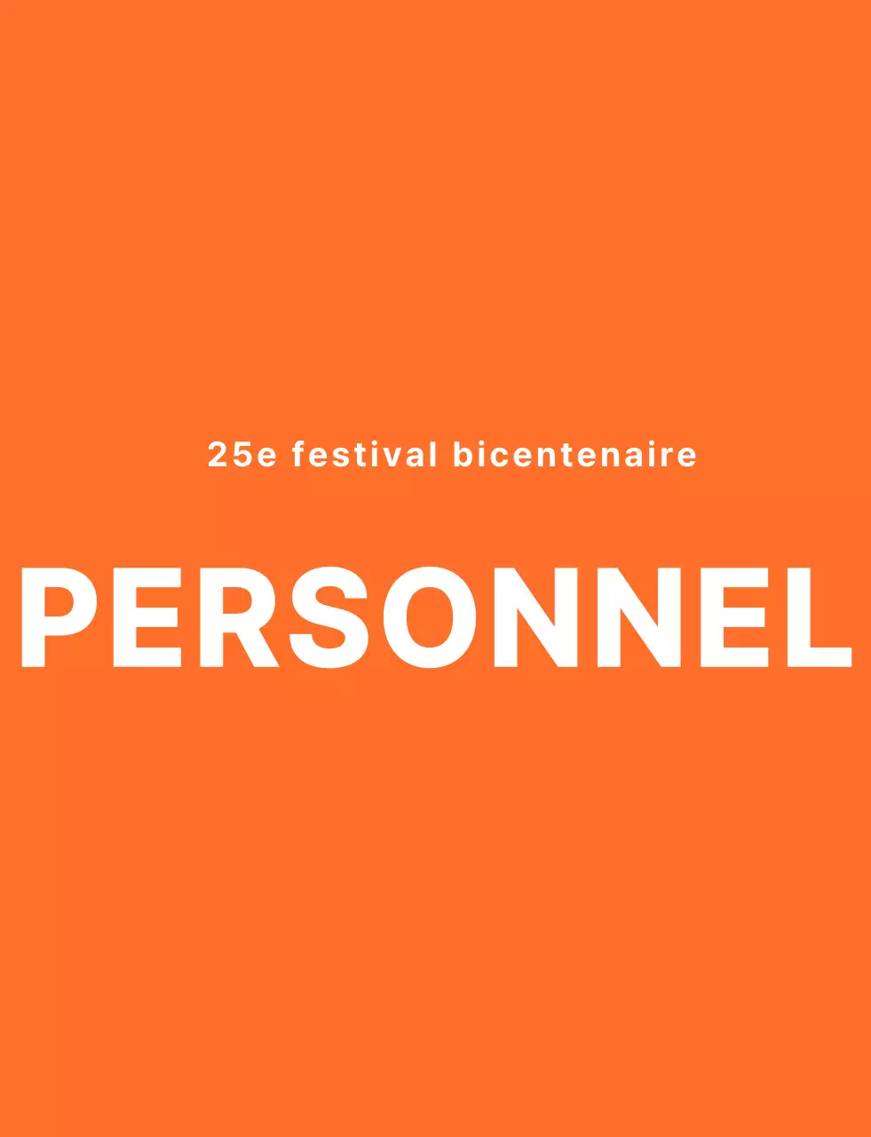 T-shirt pour le personnel du festival de l'école secondaire dans un style épuré, orange et blanc, avec un logo en forme d'emblème