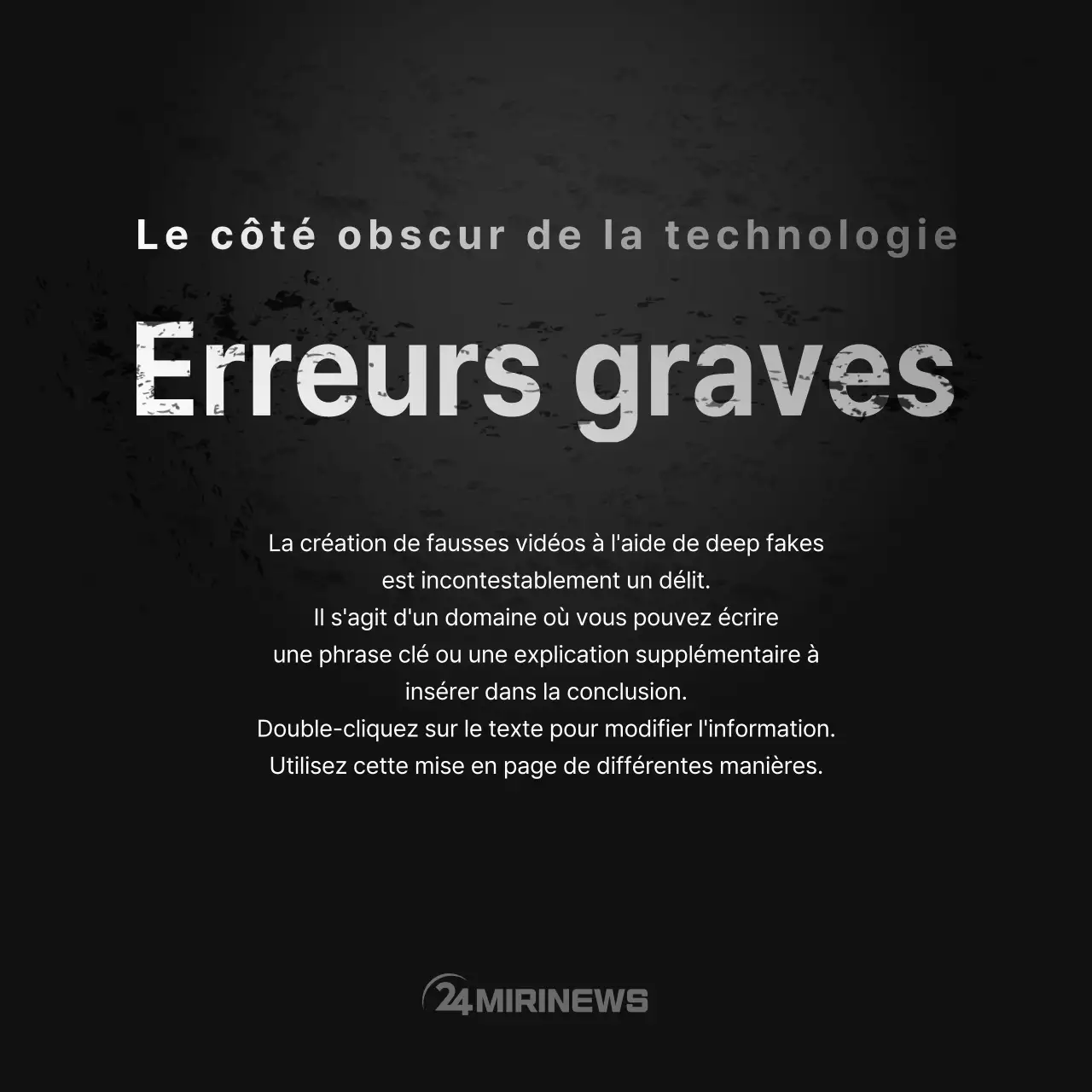 Nouvelles cartes deepfake neutres