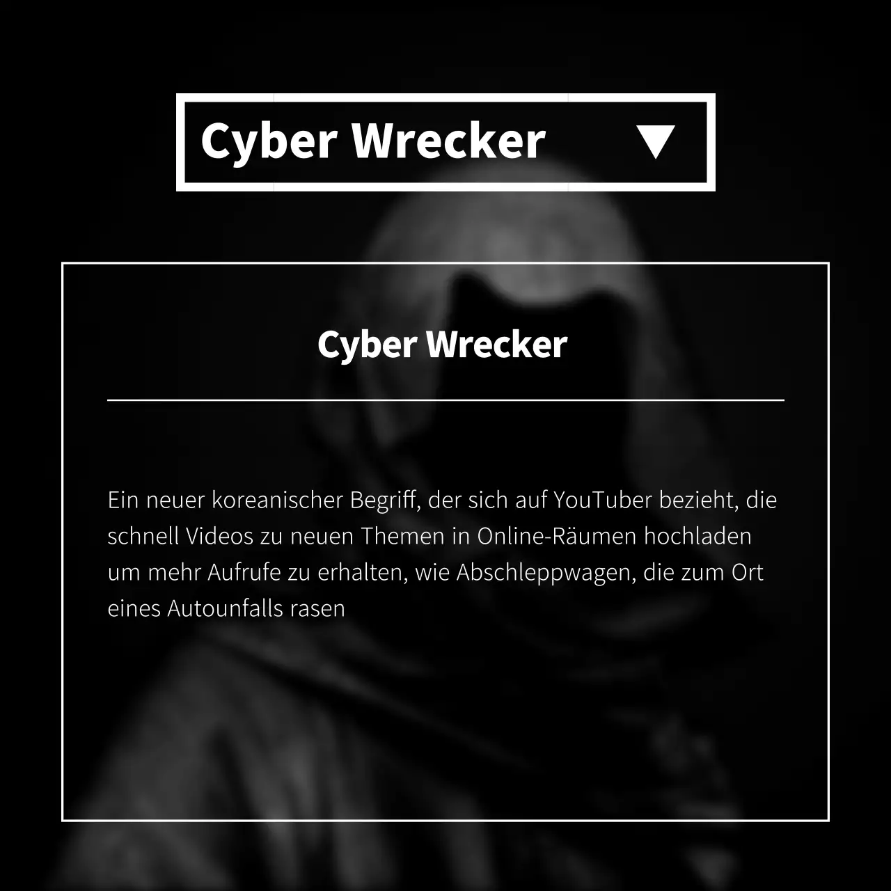 Cyberwrecker mit schwarz-gelben Warnlinien