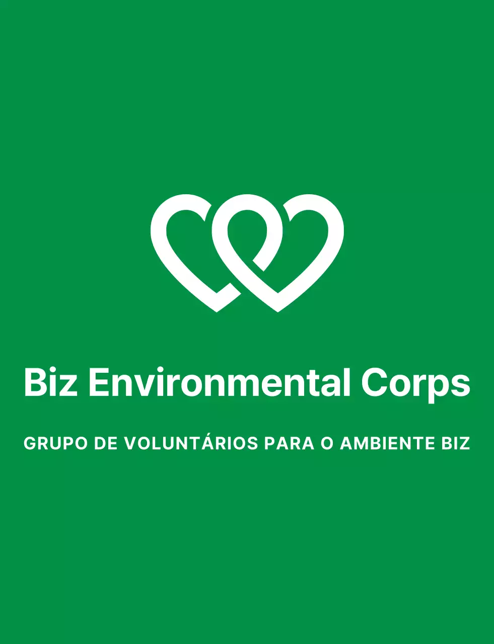 Símbolo de voluntário limpo estilo logótipo em verde claro e azul marinho para organizações de campanhas ambientais globais