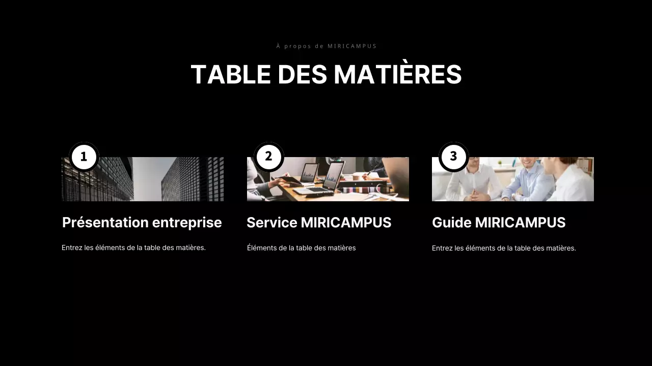 Plan d'affaires pour les entreprises dans les tons gris