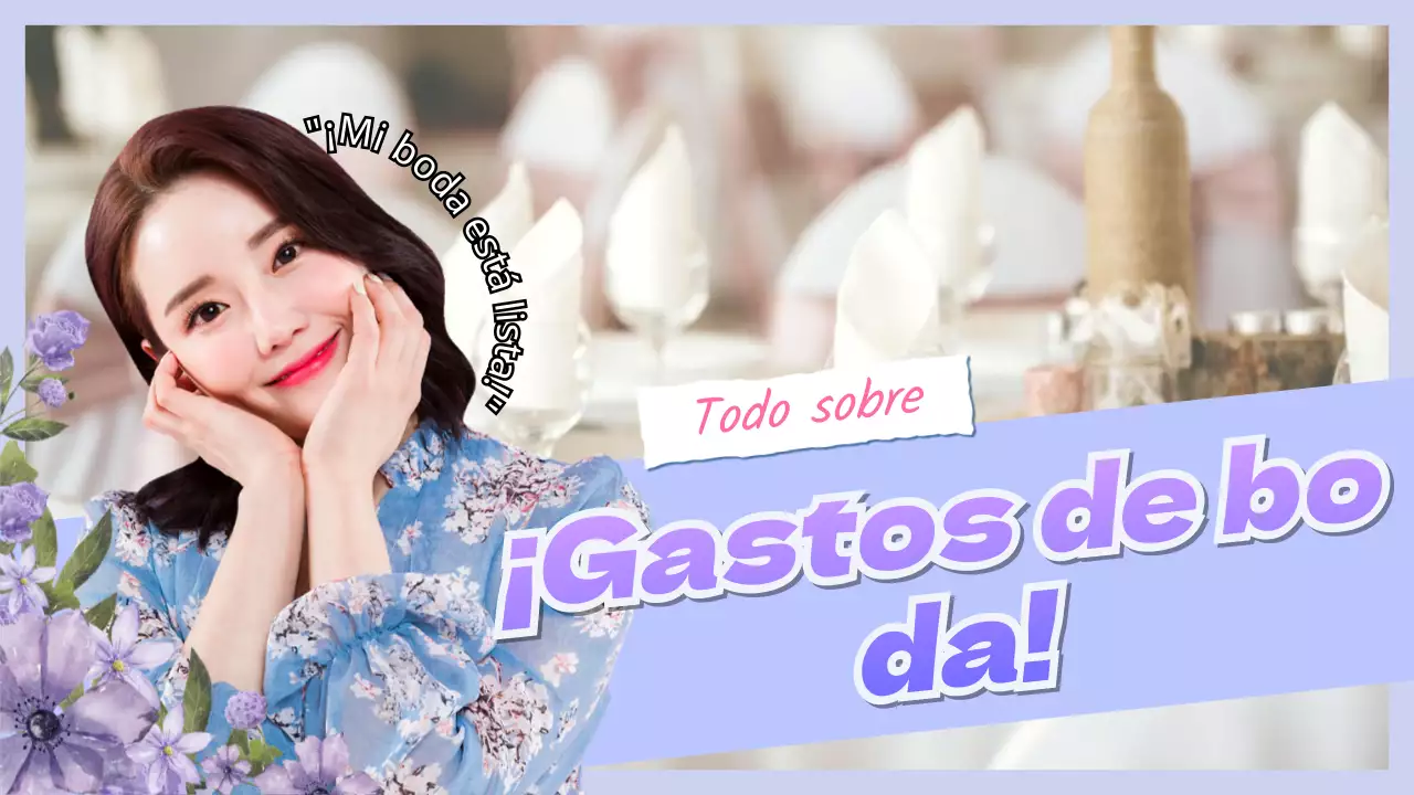 Un vlog de organización de bodas con un toque morado