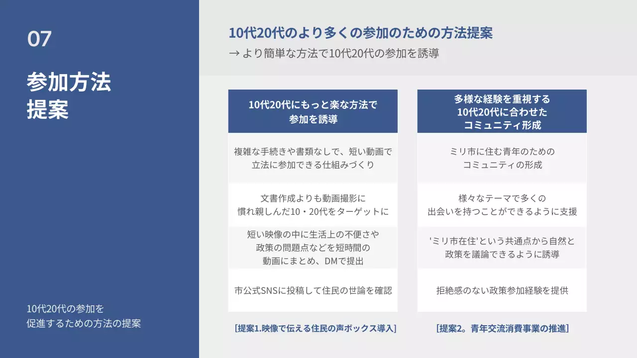 青 シンプル 自治法規 プレゼンテーション