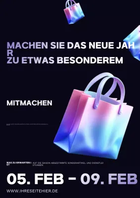 rainbow modern shopping promotion