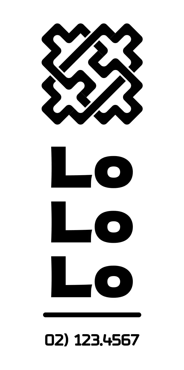 Glifi e simboli tradizionali coreani Stile del logo Promozione e valorizzazione della Fondazione culturale