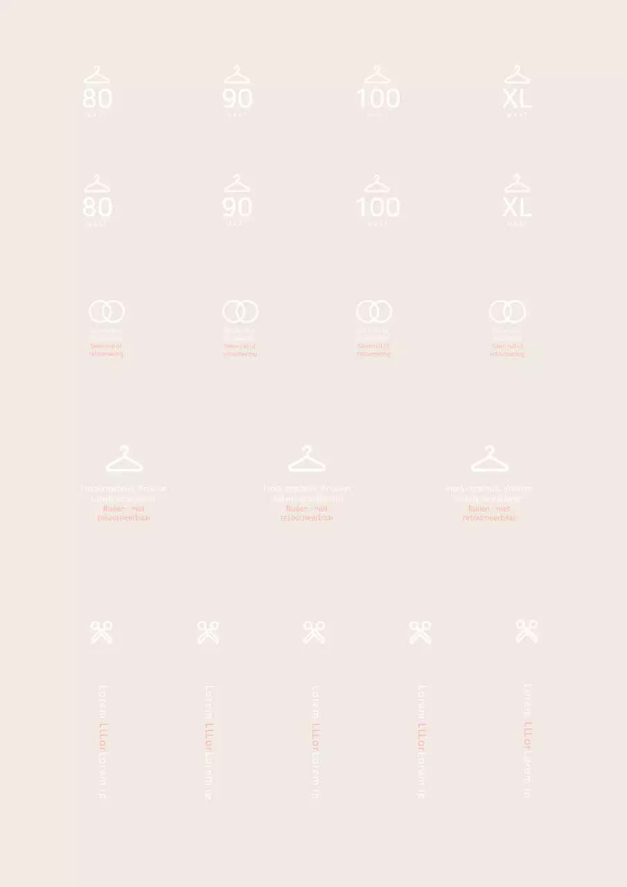 Eenvoudige basiskleding winkelmaat in wit