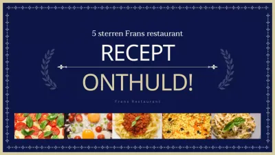 Onthulling van een blauw en beige suikerrecept in Franse westernstijl