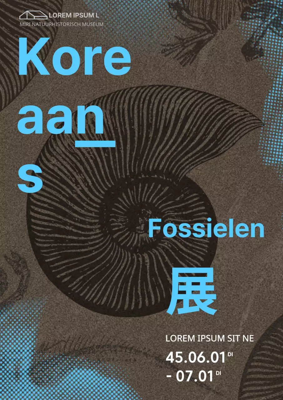 Bruine ruwe textuur dinosaurus fossiel illustratie fossiel tentoonstelling kunstwerk