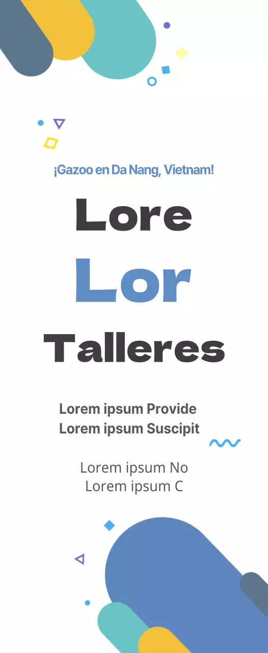 Un estilo limpio y bonito en azul claro y negro Información del taller para la segunda mitad del año