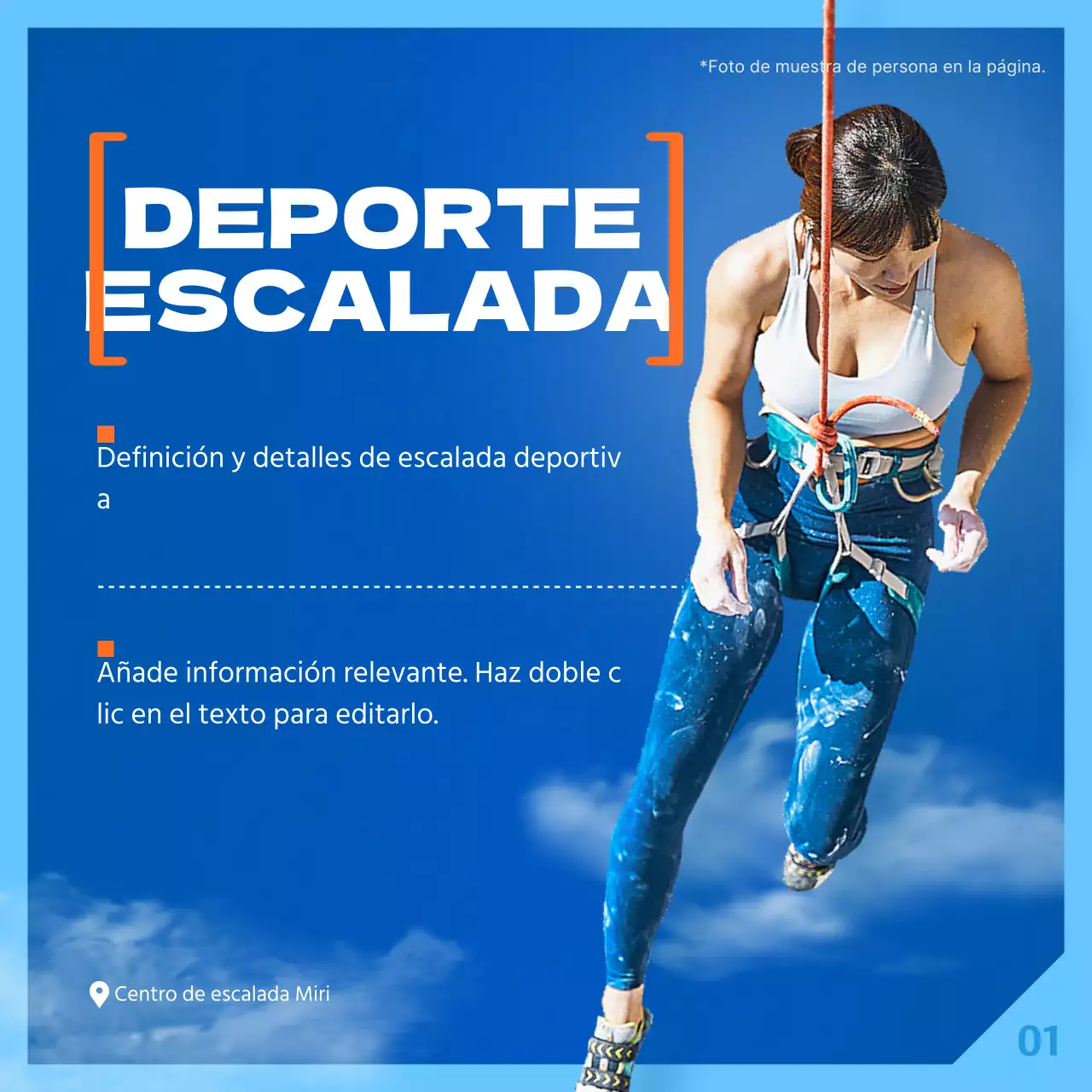 Sobre la subida del concepto de cielo azul y naranja