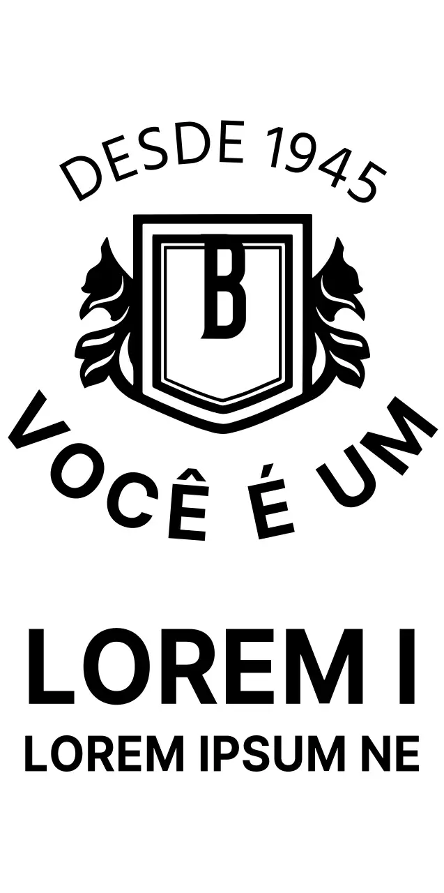 Simples Uma combinação de símbolos e emblemas modernos Estilo do logótipo Comunicações e promoções universitárias
