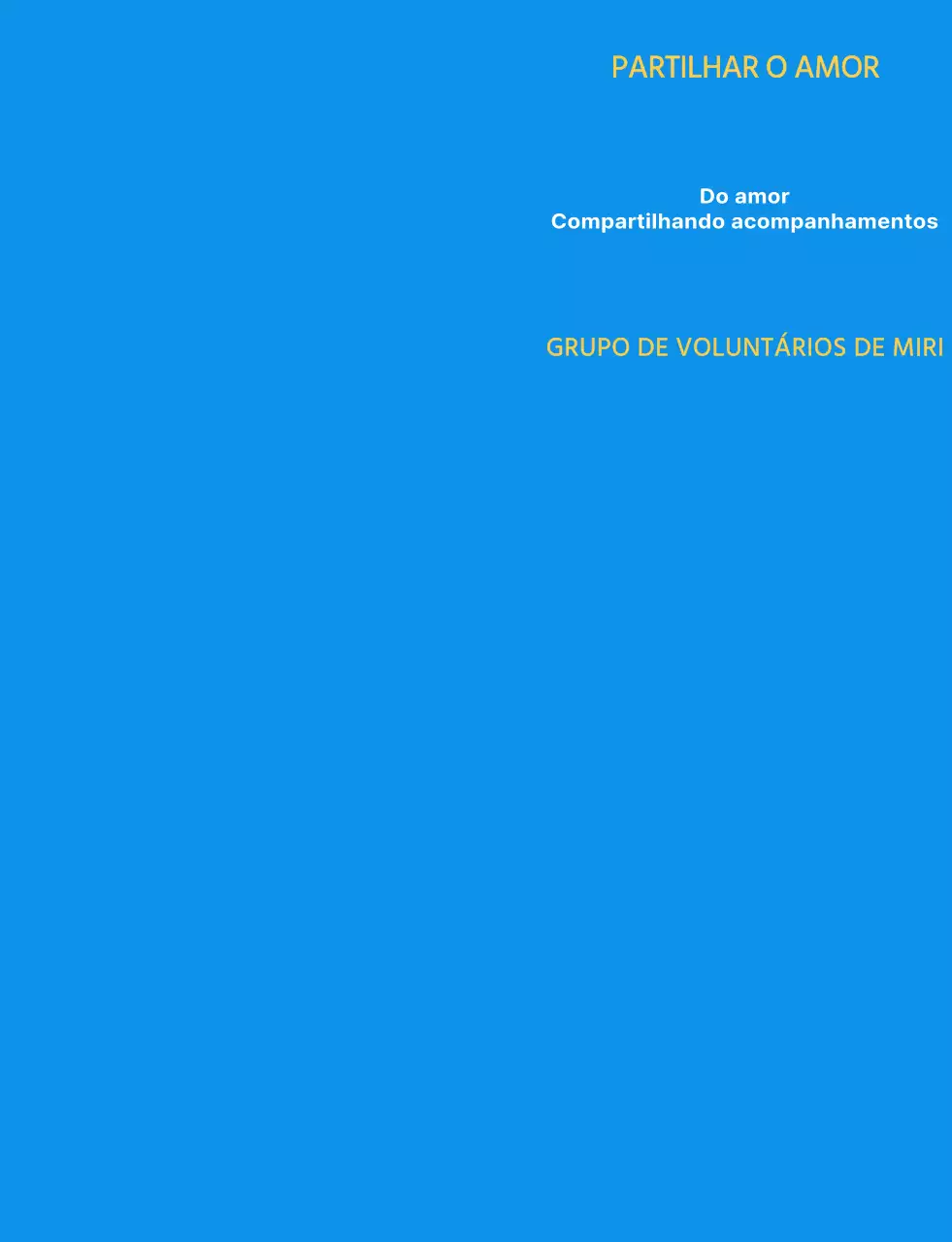 Colete simples de voluntário com o logótipo do símbolo de voluntário azul, branco e amarelo