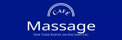 Einzeiliges Schürzendesign mit Cafe-Textlogo, verziert mit einem Linienbogen