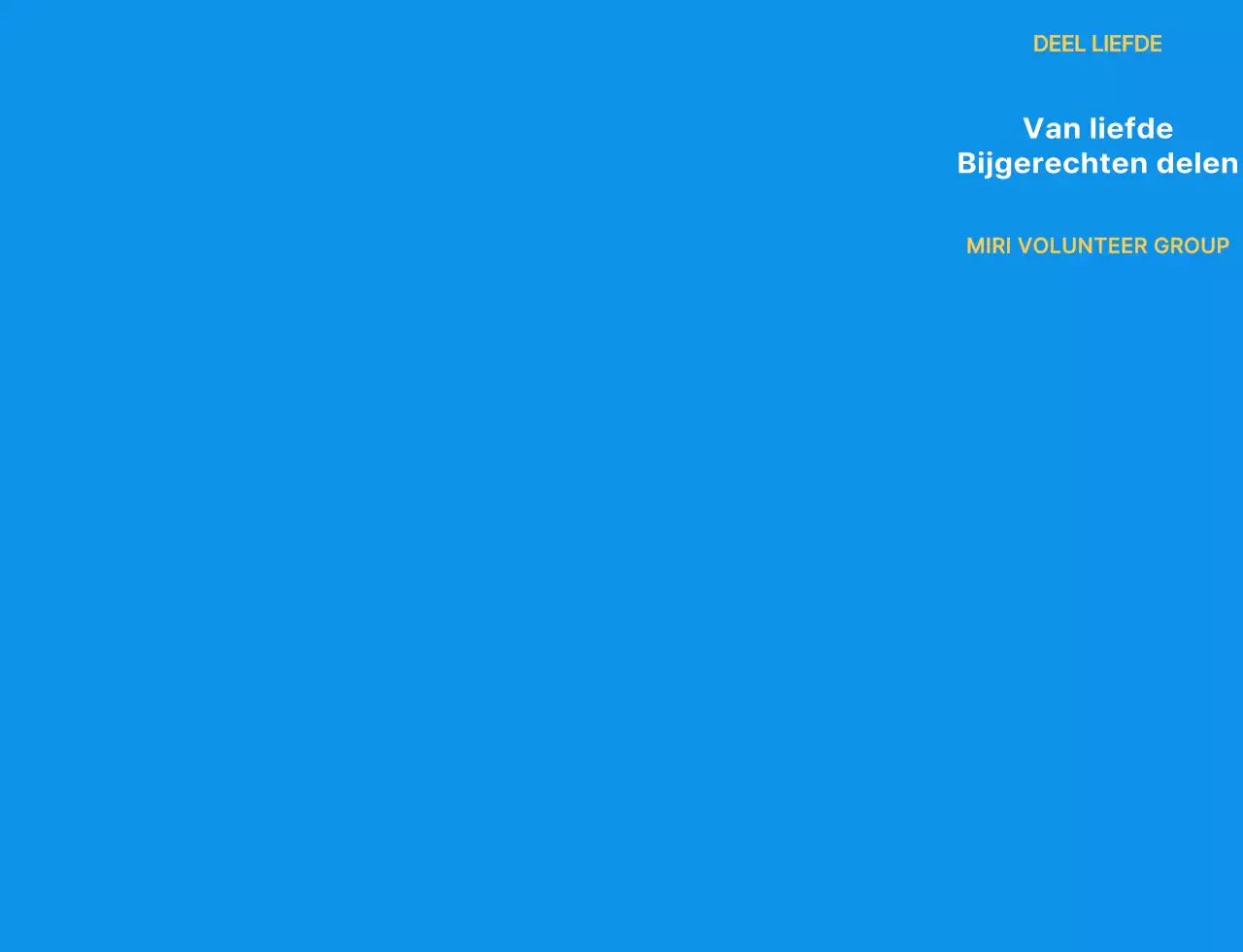 Eenvoudig vrijwilligersvest met blauw wit en geel vrijwilligersembleem