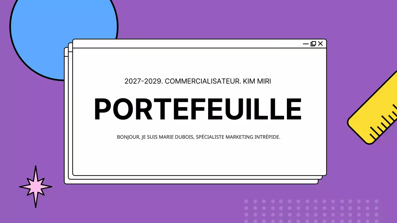 Portefeuille de concepts colorés sur écran d'ordinateur