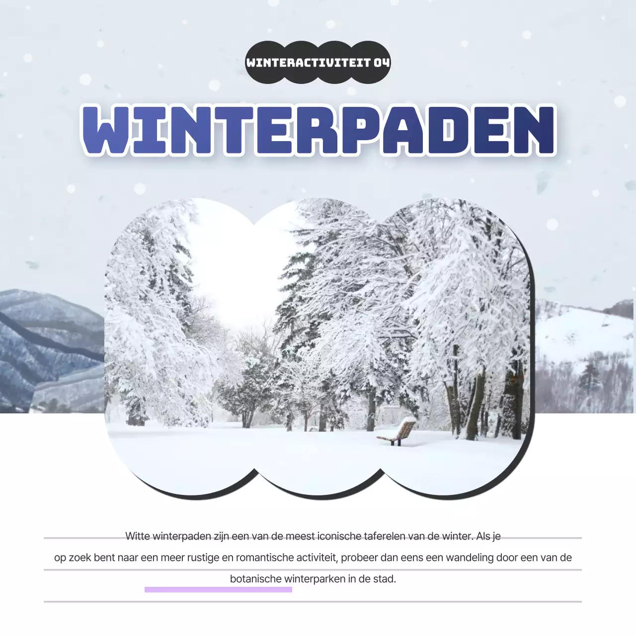 Hemelblauwe en paarse winterbestemmingen