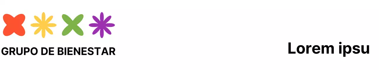 Símbolos coloridos, bonitos y sencillos Estilo de combinación de logotipos Organizaciones y grupos de bienestar infantil