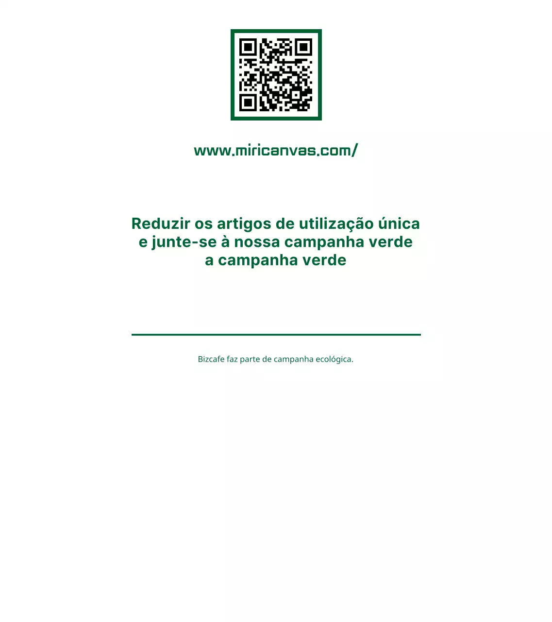 Estilo de apresentação simples e limpo de combinação de texto e ícones em verde e branco Guia de campanha verde