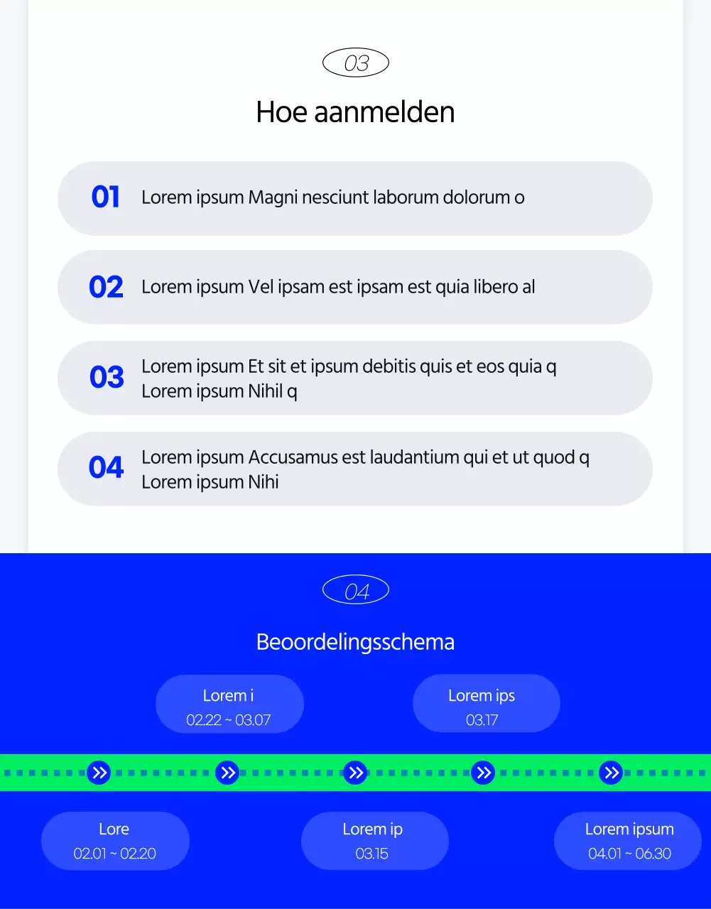 Kitscherig kort formulier voor wedstrijdaanvraag met blauwe achtergrond