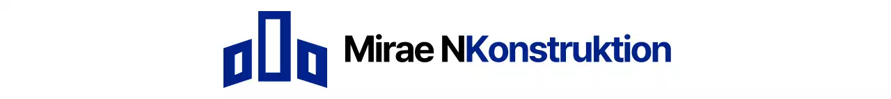 Einfache Gebäude Symbol Logo-Stil Bauunternehmen in marineblau und dunkelgrau