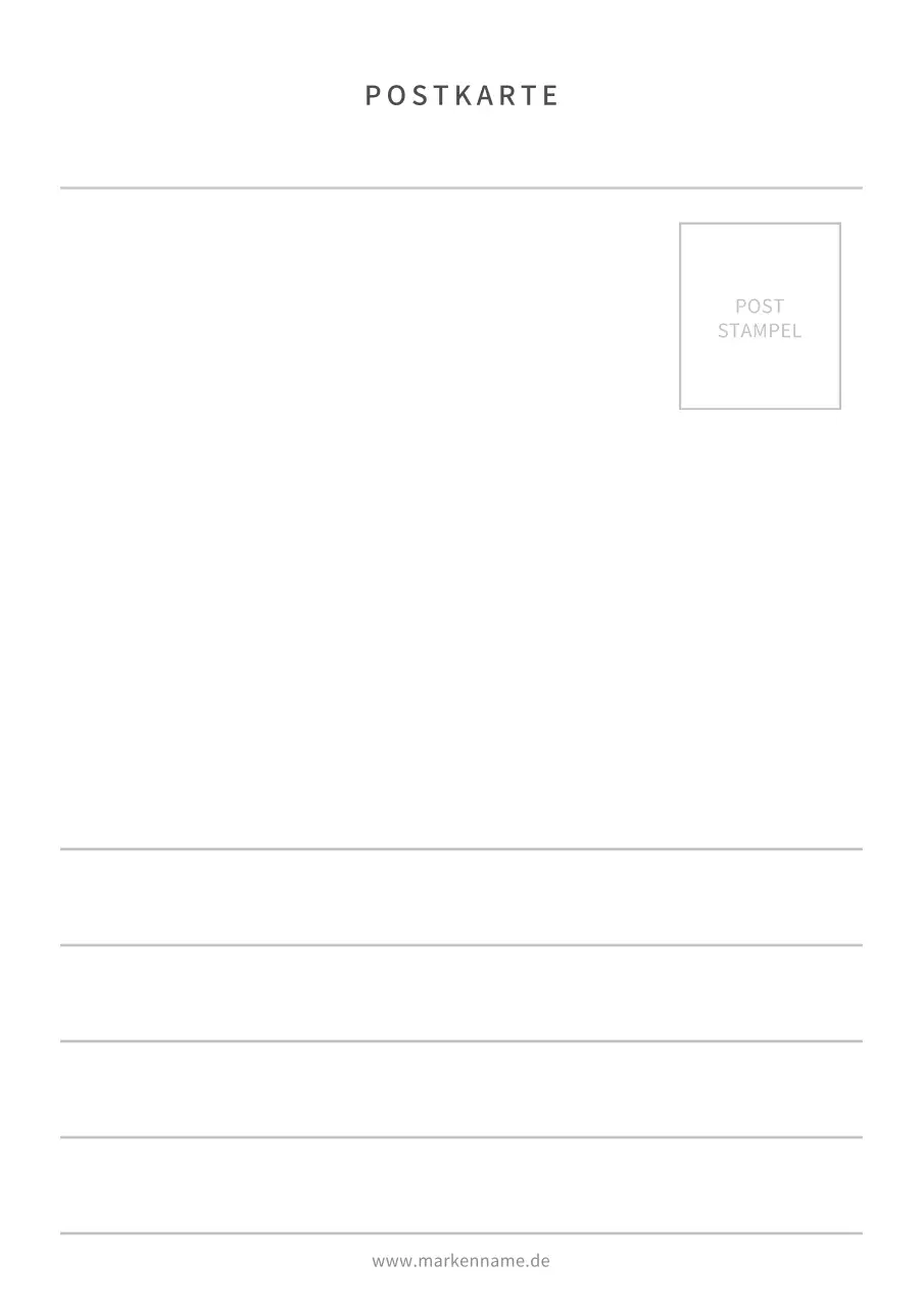 Einfache Postkarte Design Poster mit Landschaftsfotografie