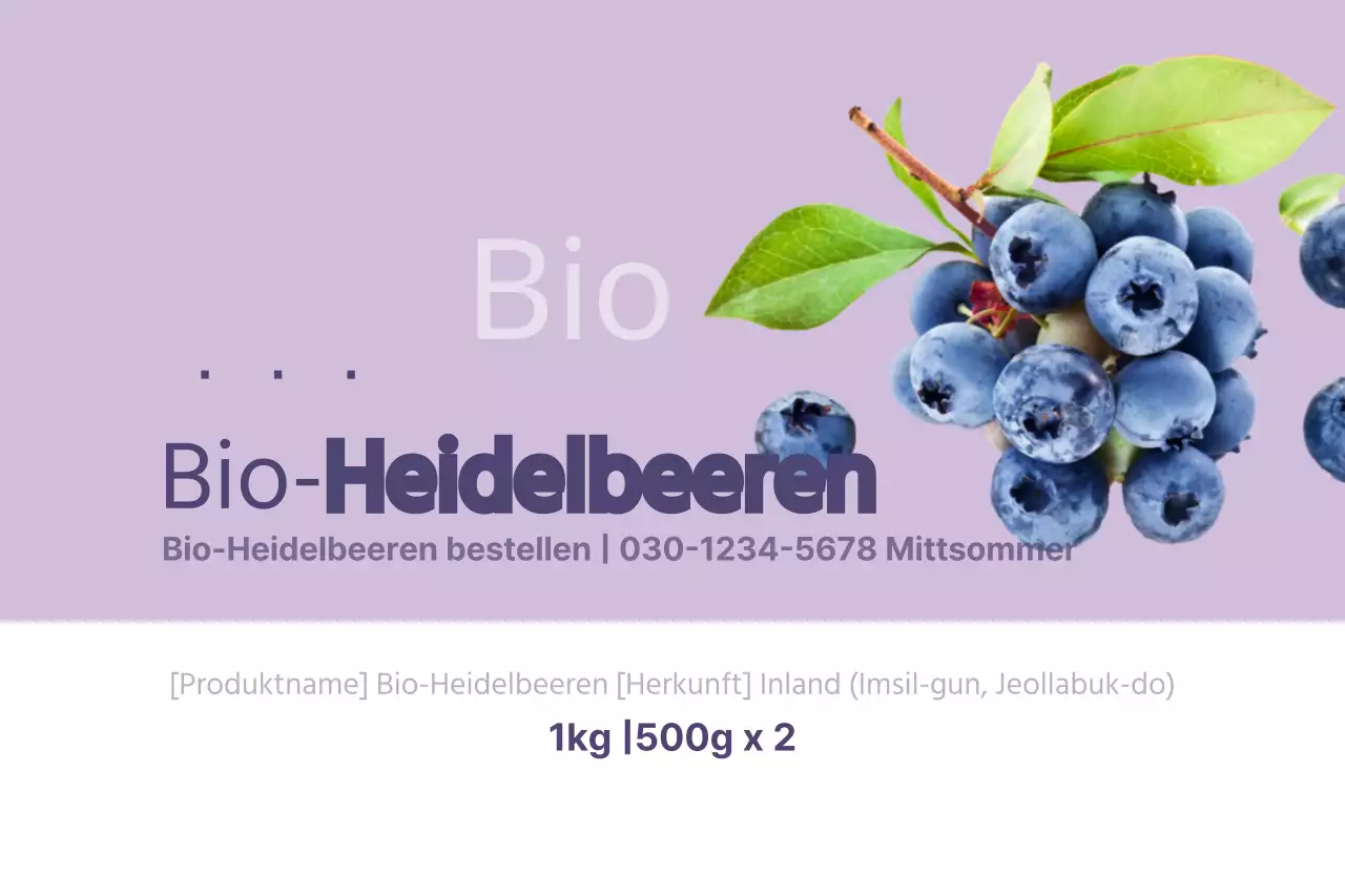 Bio-Heidelbeeren