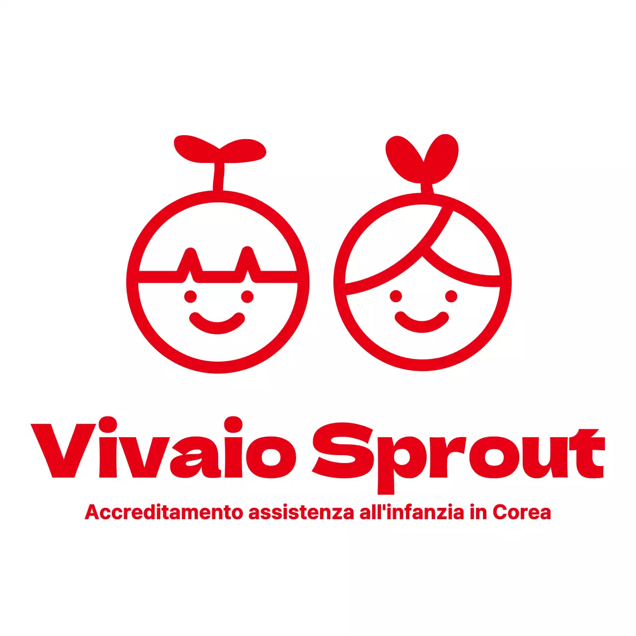 Semplice e pulito bambino illustrazione logo stile asilo nido