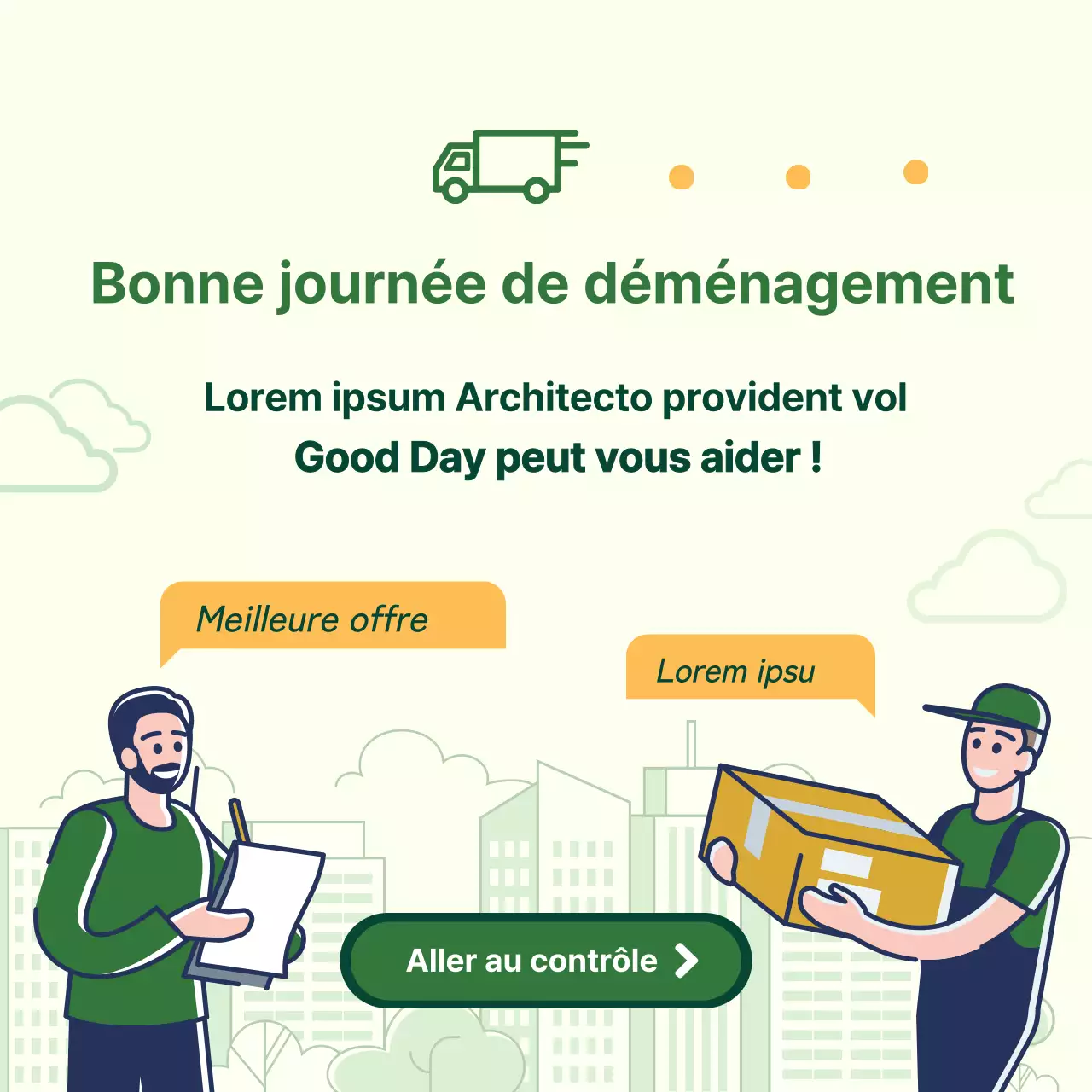 Des pastels verts et jaunes pour promouvoir le mouvement Social Square Media