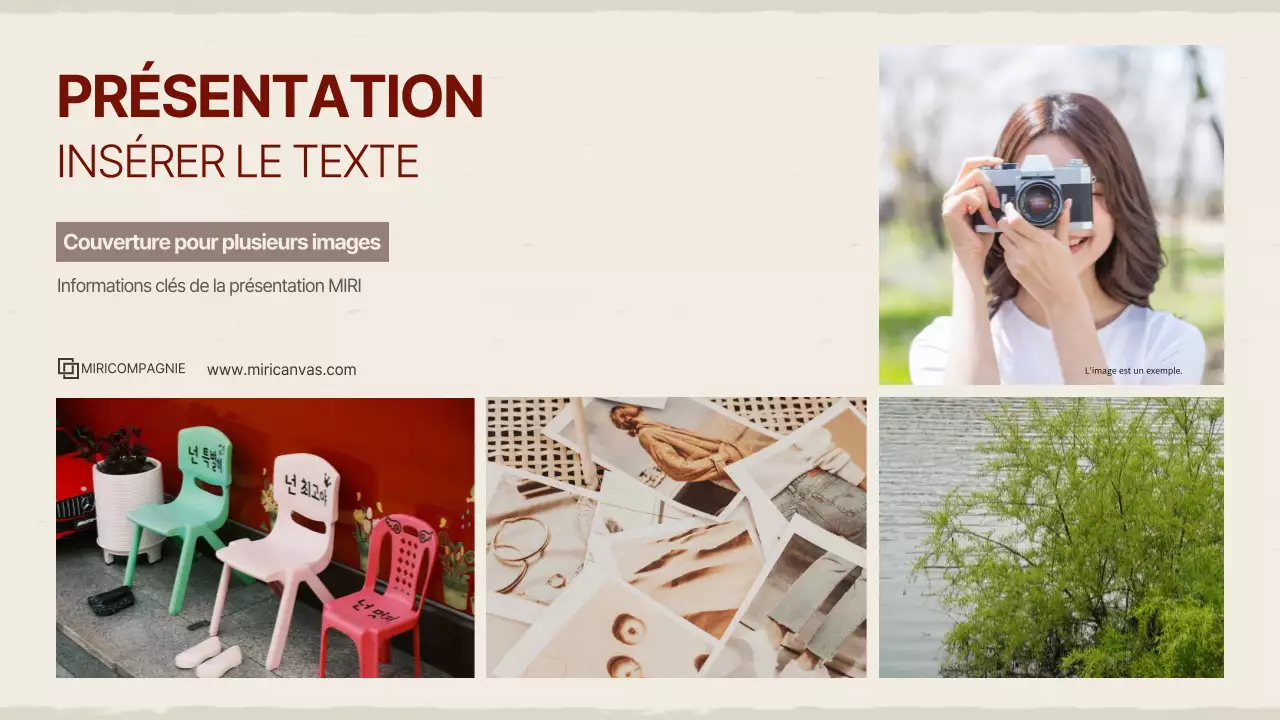 Guide des modèles de présentation modernes et gris