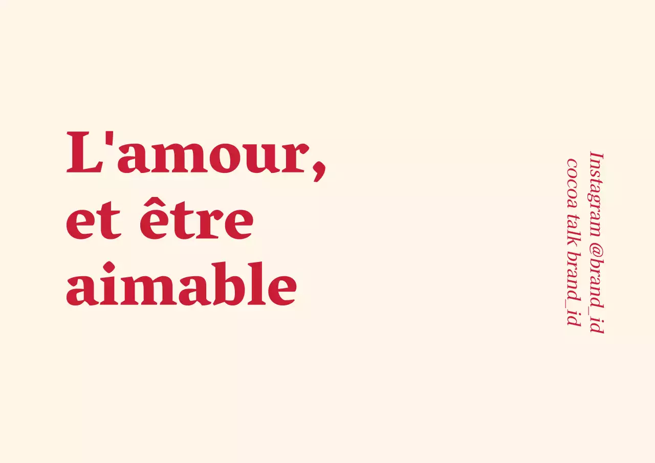 Étiquette de marque solide rouge abricot