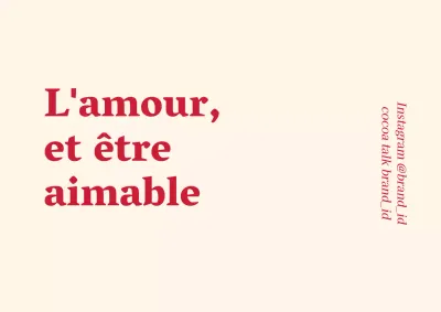 Étiquette de marque solide rouge abricot