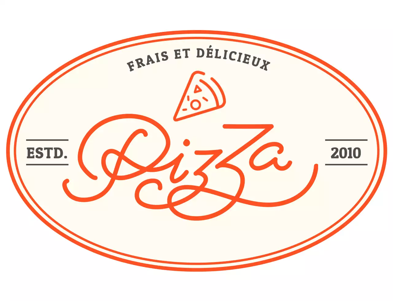 T-shirt rouge logo pizzeria restaurant