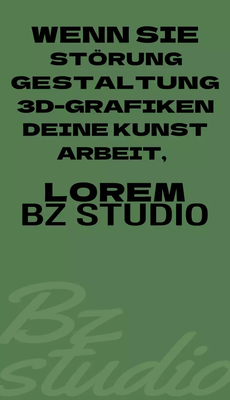 Elegantes Design mit Text in ruhigen, edlen Farben