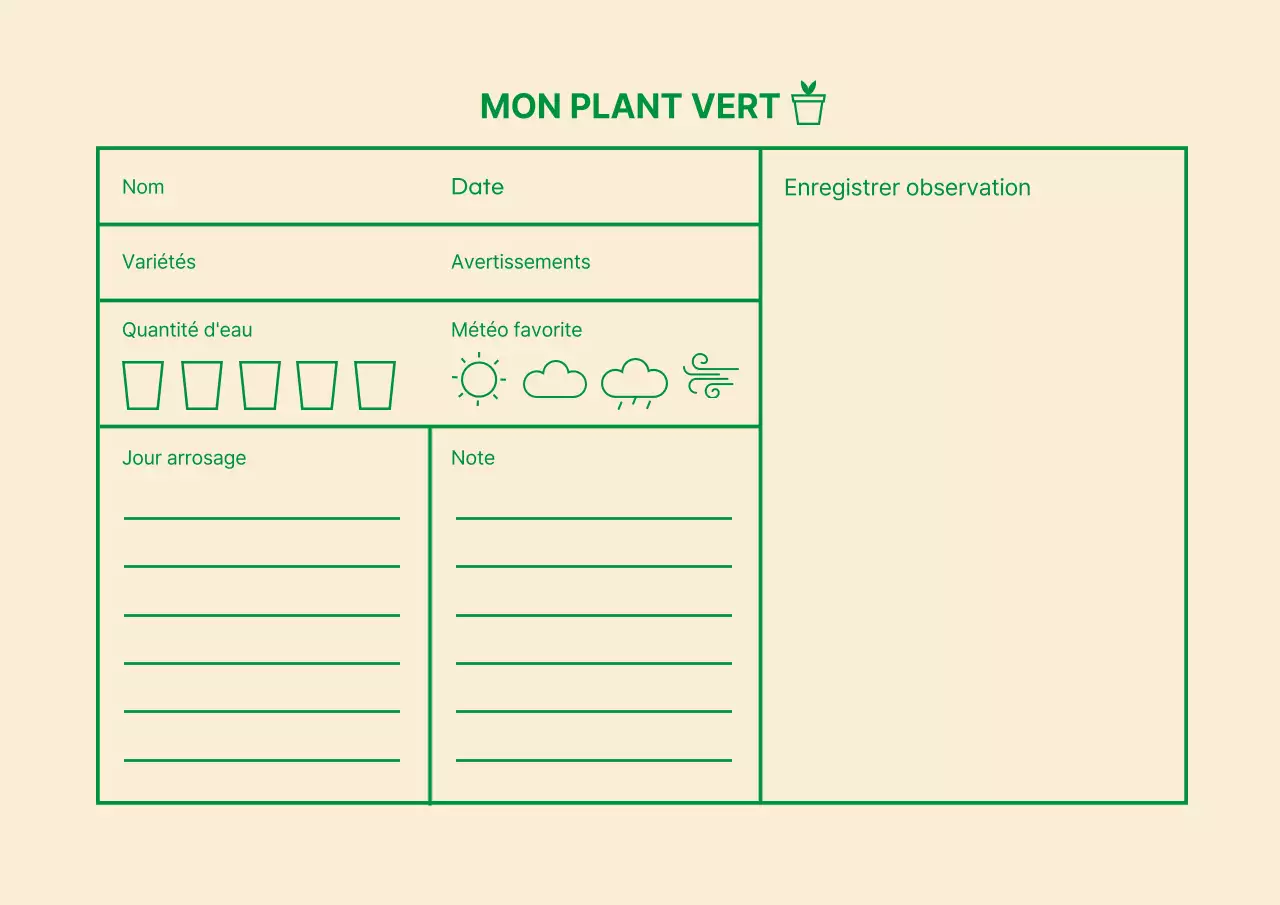Icône verte Histoire simple