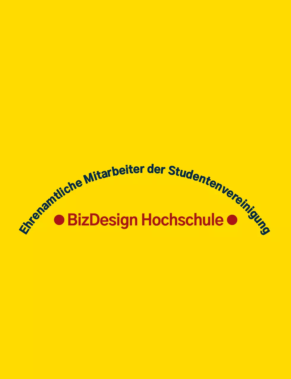 Einfache und saubere Schild-Symbol und Emblem-Logo-Kombination Stil in gelb und marineblau-rot High-School-Student Regierung Service Organisation