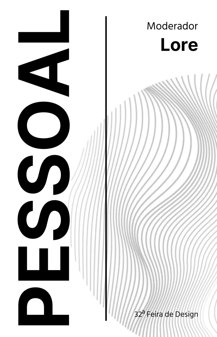Organizadores de eventos com um design centrado em linhas e formas